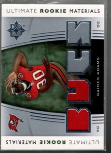 B4217 2007 Ultimate Collection Rookie Materials Silver URMGA Gaines Adams Jersey - Picture 1 of 2