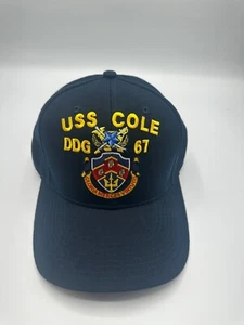 The Corps USS Cole DDG 67 Logo Blue Baseball Cap Hat One Size - Picture 1 of 6