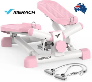 MERACH Mini Stepper Quiet Exercise Equiment for Full Body Workout Indoor Pink - Picture 1 of 9