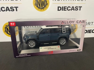 QY MODELS Q1002A 1:18 SCALE LAND ROVER DEFENDER 110 BLUE - Image 1 of 3
