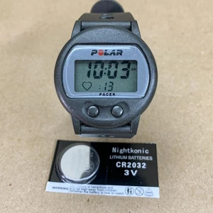 Polar Pacer Digital Heart Rate Monitor Watch with Battery WATCH ONLY Tested READ - Picture 1 of 12