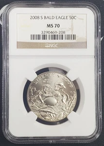 2008-S US Bald Eagle Commemorative Half-Dollar - NGC Graded MS 70 - Picture 1 of 4