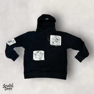 Maniere De Voir Sudadera con Capucha Para Mujer UK 10 US 6 Negra Calce Grande Ropa de Calle Moda - Imagen 1 de 3