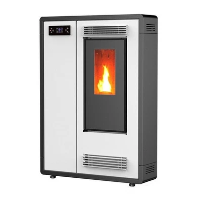 EIDER BIOMASA Pelletofen 8 kW Kanalisier Pelletheizung Kapazität 13 Kg Pelletofen Pelletkamin