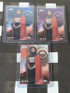 Topps Chrome Star Wars 2025 Qi’ra Karten Konvolut Purple /199, Blue & Refractor  - Bild 1 von 7