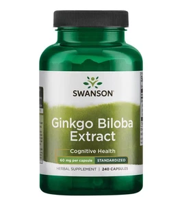 Swanson Premium - Extracto de Ginkgo Biloba, 240 Cápsulas - Imagen 1 de 1