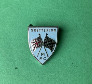 Vintage Snetterton Motor Racing Club Pin Badge Motor Car Motorcycle Circuit - Picture 1 of 8
