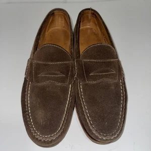 Allen Edmonds Dover Braun Wildleder Penny Halbschuhe Herren Größe 9 E Schuhe - Bild 1 von 8