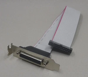 Fujitsu Parallelport LPT IEEE 1288 Ranura Cubierta Cable Low Profile T26139-Y3910-V55 - Imagen 1 de 2