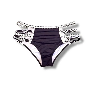 Victoria's Secret Bikinihose Damen Größe M schwarz pink Träger Schwimmen - Bild 1 von 4
