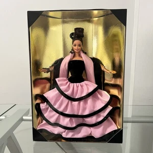 Escada Barbie Limited Edition 1996 Collector Puppe Mattel Neu in OVP rosa schwarzes Kleid - Bild 1 von 8