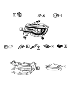 Genuine Mopar Headlamp Leveling Module Right 68298080AA - Picture 1 of 1