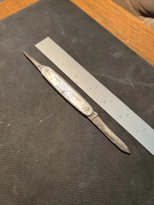 Navaja de bolsillo publicitaria Schrade 752 años 50/70 Carter Travel Company Gastonia NC Foto 1 de 4