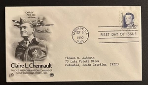 USA First Day Cover/Cachet of Claire L. Chennault. SC# 2187. NH. Some Wrinkling. - Picture 1 of 2