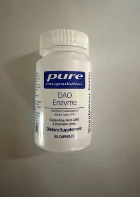 Suplemento dietético Pure Encapsulations DAO Enzyme 60 cápsulas Foto 1 de 4