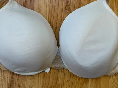 Sujetador con aros de algodón blanco cobertura completa Cacique para mujer talla 44F Foto 1 de 4