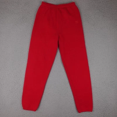 Calça de moletom olímpica vintage equipe dos EUA masculina média vermelha mistura de algodão anos 90 - Imagem 1 de 4