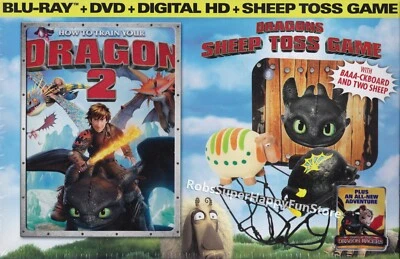 How To Train Your Dragon 2 (Blu-Ray + DVD + Digital HD + Sheep Toss Game) Sealed - Image 1 of 2