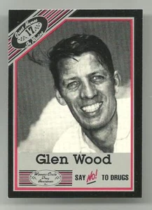 1989 Vintage Winners Circle #17 Glen Wood Race Card NrM Hi Grade - Picture 1 of 1
