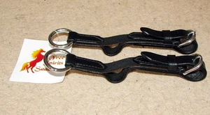FSS Cuero Flexi Flexi Flexi Inserto Elástico Riendas Ayuda 4 Hebillas Suaves de Contacto con las Manos - Imagen 1 de 2