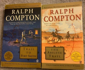 The Abilene Trail,Trail To Fort Smith 2 Ralph Compton/Dusty Richards Western pbs - Picture 1 of 1