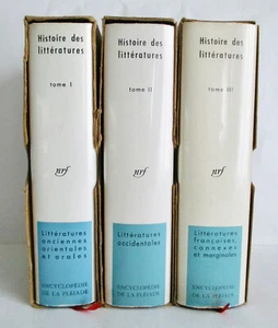 Encyclopédie de la Pléiade 1955, 1956, 1958 - Histoire des Littératures (3 Vol.) - Imagen 1 de 10