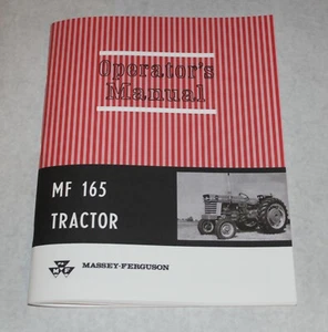 Massey Ferguson MF 165 Tractor Operators/ Owners Manual, Gas & Diesel, 1965-1979 - Picture 1 of 5