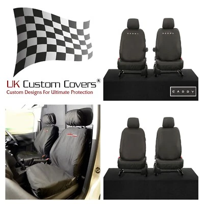 VW Caddy Seat Covers All Years Tailored Waterproof Heavy Duty Van Protector - Image 1 of 4