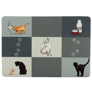 TRIXIE Patchwork Napfunterlage für Katzen - Futtermatte, rutschfest - Bild 1 von 2