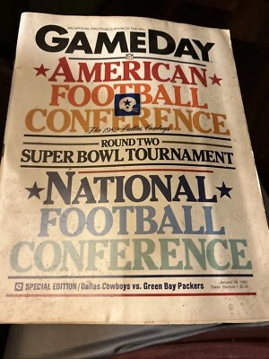Game Day 1982 Dallas Cowboys Vs Green Bay Packers Jan 16, 1983 - Image 1 of 2