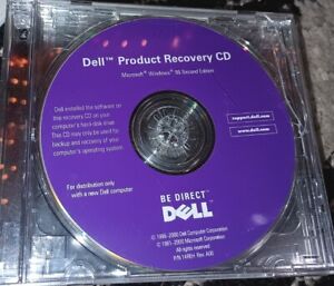 Dell Microsoft Windows 98 SE Second Edition  CD Vintage Software