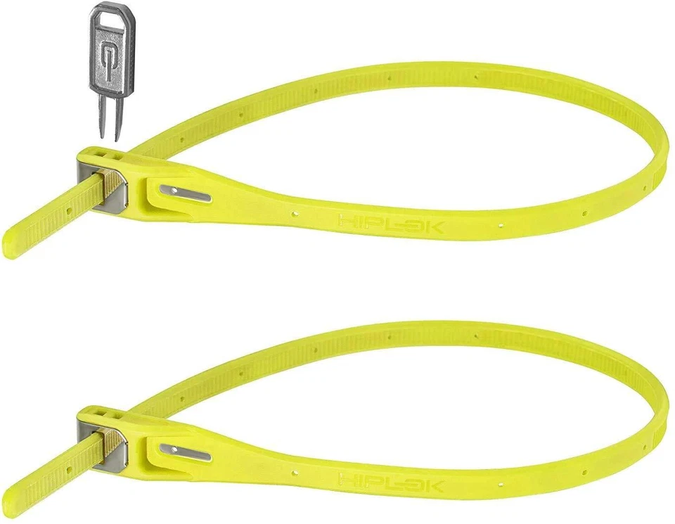 Hiplok B0001105 Z LOK Security Tie Expositor, Lime, Twin Pack - Image 1 of 1