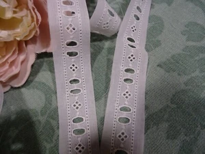 2mx2cmneu Vintage Zwischenlagen englische Stickerei zum Schieben von Rüschenbinden - Bild 1 von 24