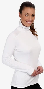 Hot Chillys L126040 Womens White Peachskins Roll T-Neck Shirt Size XL - Picture 1 of 4
