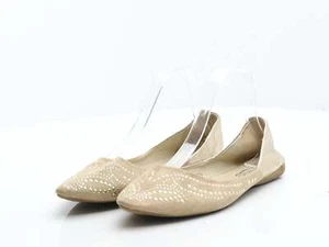 Spot On Womens Beige Synthetic Ballet Flat UK 8 EU 41 - Imagen 1 de 12