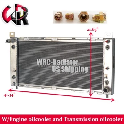 34"W Radiator for Chevy Silverado 1500 2500 3500 Suburban Tahoe/GMC 4.8 5.3 6.0L — 第 1/4 张图片