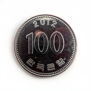 2012 South Korea 100 Won KM#35.2 5.4gr Ak03 - Picture 1 of 2