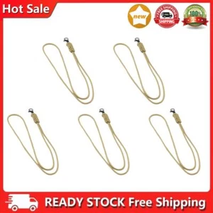 Outdoor Lighting Lanyard Reusable Camping Rope Hanging Phone Holder Cord (Khaki) - Photo 1/5