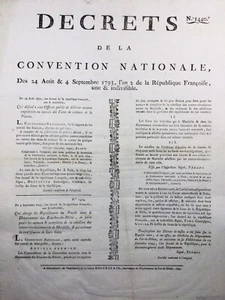 Marseille en 1793 Bouches du Rhône Rare Affiche Révolution Française Puy de Dôme - Photo 1 sur 5