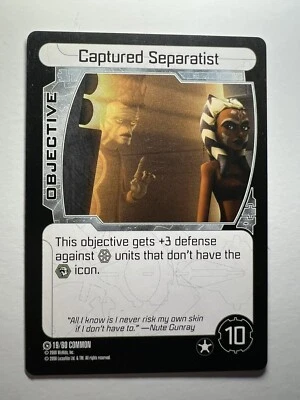 Star Wars Pocketmodel TCG The Clone Wars Captured Separatist#19/60 CCG - Image 1 of 4