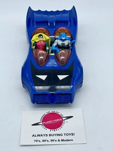 Batimóvil 1984 con Batman y Robin vehículo Kenner Super Powers completo de colección - Imagen 1 de 6