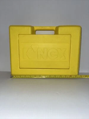 Vintage K'NEX Yellow Box Hard Carrying Carry Case Organizer 1997 K'NEX CASE - Image 1 of 4