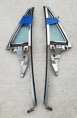 Cadillac Fleetwood 1967 4 puertas LT y RT puerta trasera ventilación ventana vidrio fabricante de equipos originales Foto 1 de 4