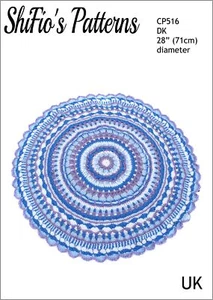 Crochet Pattern for Mandala Blanket, UK Terminology, CP516 - Picture 1 of 8