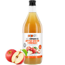 Pipkin Raw 100% Organic Unfiltered Apple Cider Vinegar w/ Mother 1L Glass Jar