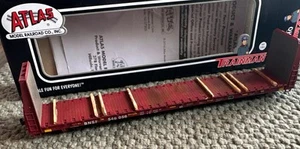 ATLAS Trainman HO RTR #20006449 Custom Bulkhead Flat Car BNSF 546056 - Picture 1 of 7