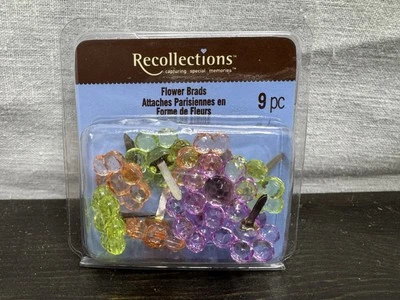 Brads decorativos de flores RECUERDOS - 9 piezas Foto 1 de 2