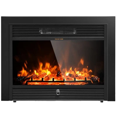 28.5" Wall Mount Fireplace Electric Embedded Insert Heater w/ Flame & Remote - Image 1 of 4