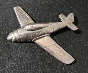 WW2 Sterling 925 Silver Airplane Sweetheart Brooch Pin WWII Plane Air Force Army - Picture 1 of 2