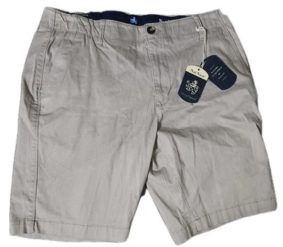 🔥 NWT Nat Nast Shorts Mens 32 Khaki Tan Chino Stretch Classic Straight Fit - Image 1 of 4